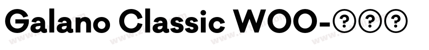 Galano Classic W00字体转换